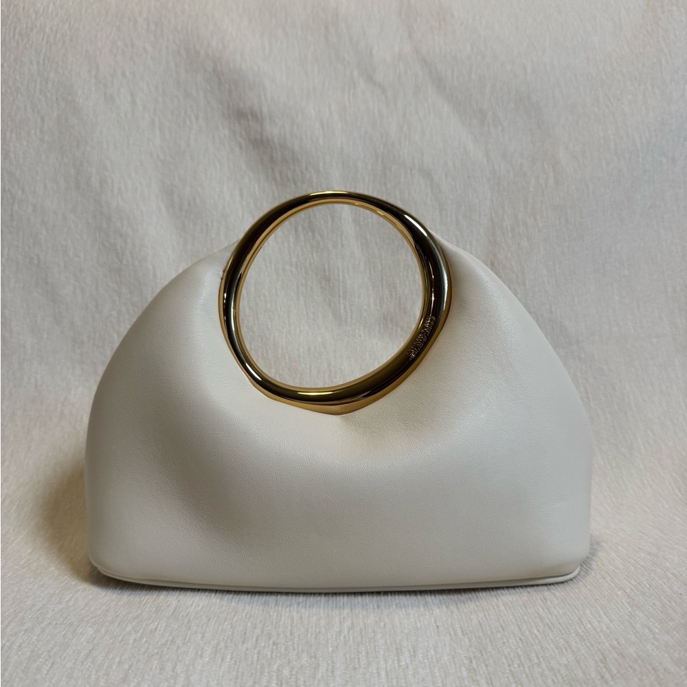 Jacquemus Le Petit Calino Ring Top-Handle Bag ivory